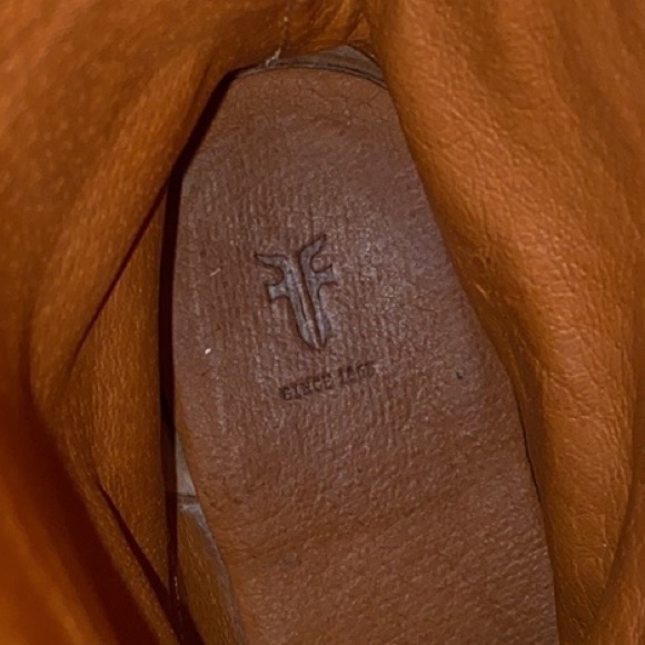 RARE Brown Suede Frye Slouch Biker Moto Veronica Boots - Size 6.5 - Picture 9 of 9